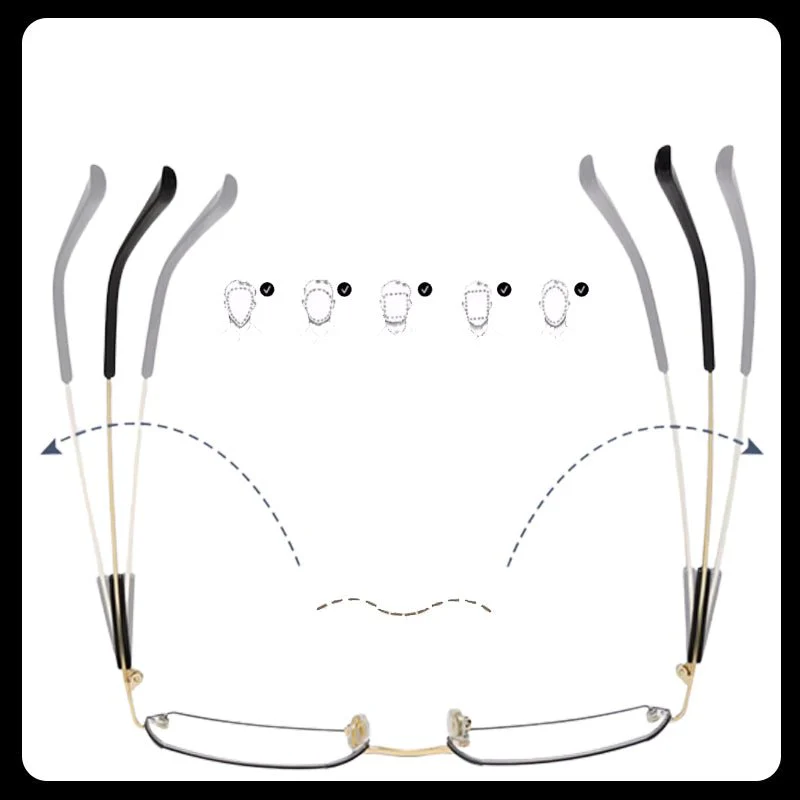 Ultra-lightweight Geometric Shape Reading Glasses - Image 4