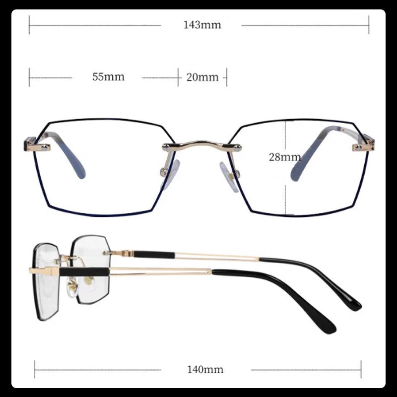 Ultra-lightweight Geometric Shape Reading Glasses - Image 7