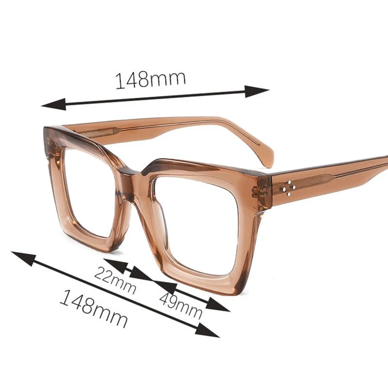 Unisex Fashion Oversized Lightweight Glasses - Image 7