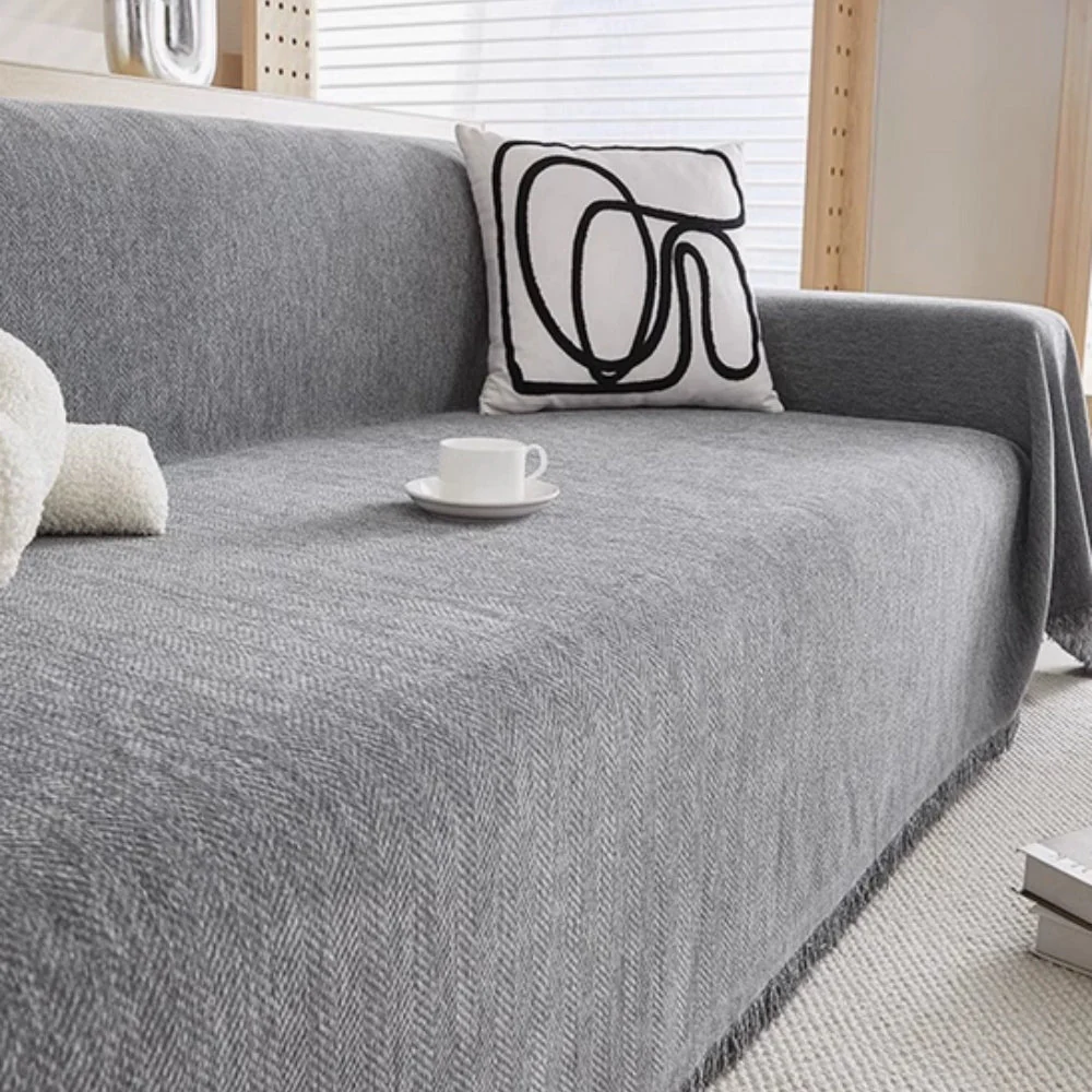 Wasserdichter Sofa-Bezug – Rutschfest mit Fransen-Detail - Image 3