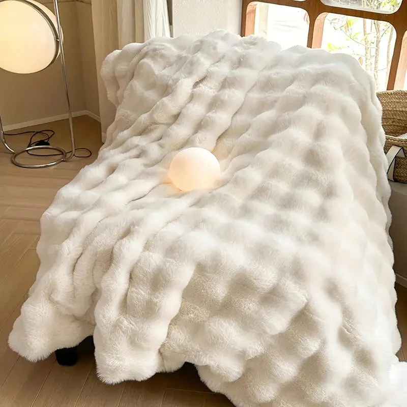 Weiche Wurfdecke – Flauschig mit 3D-Struktur - Image 4