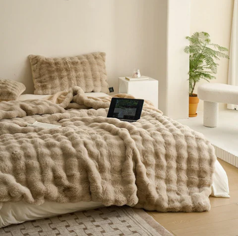 Weiche Wurfdecke – Flauschig mit 3D-Struktur - Image 9